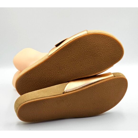 Jack Rogers Womens Metallic Bronze Leather Dorothy Knotted Bow Sandals Sz 8 2495 - Picture 6 of 16